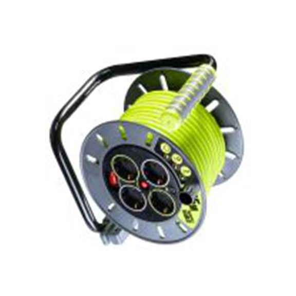 RS PRO,889-2494,黄色 电缆卷筒, 额定电压240 V, 4个 F 型插座, 电缆长25 m, HO5VV-F系列