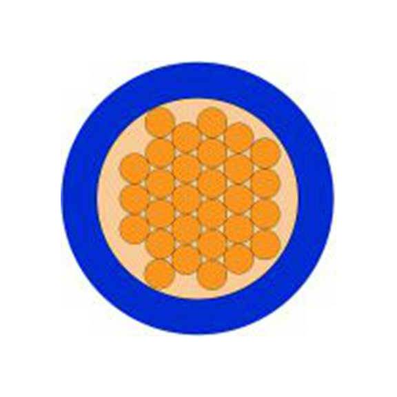 RS PRO,902-8379,蓝色 H05V-K 设备电线 架空电缆, 1 mm², 100 m长 29/0.2 mm, 17 AWG 聚氯乙烯, 500 V, 最高70 °C, H05V-K系列