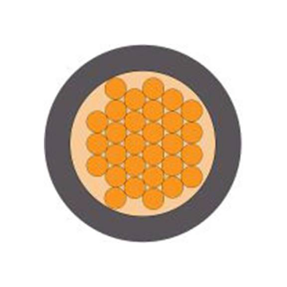 RS PRO,902-8385,灰色 H05V-K 设备电线 架空电缆, 1 mm², 100 m长 29/0.2 mm, 17 AWG 聚氯乙烯, 500 V, 最高70 °C, H05V-K系列