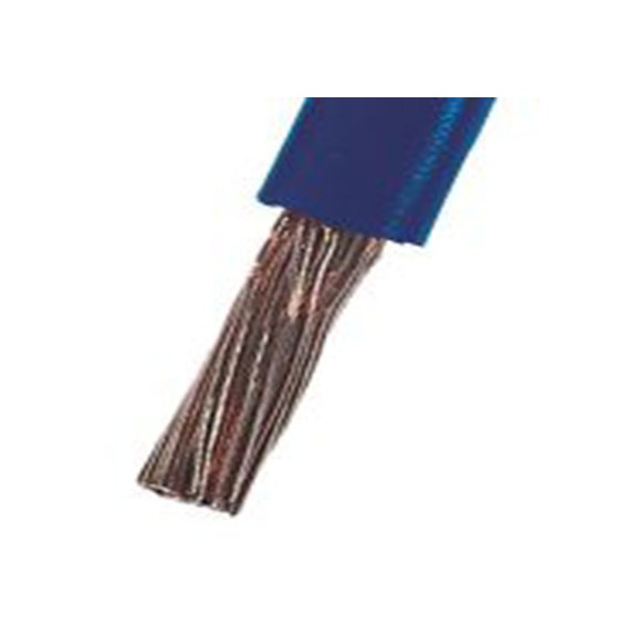 RS PRO,906-2726,暗蓝色 电线 架空电缆, 10 mm², 100 m长 72/0.4 mm, 8 AWG 聚氯乙烯, 600 V, 最高105 °C, H07V2-K系列