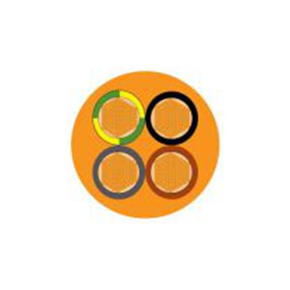 RS PRO,916-3602,RS PRO 三芯电力电缆, 4 mm², 33 A, 450 V，750 V, 橙色PVC护套