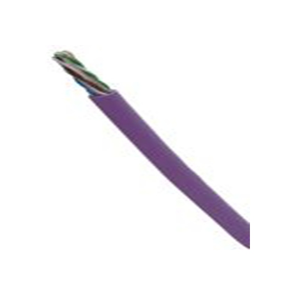 RS PRO,916-4096,305 m 6 类 以太网电缆, U/UTP屏蔽, 紫色 聚氯乙烯护套