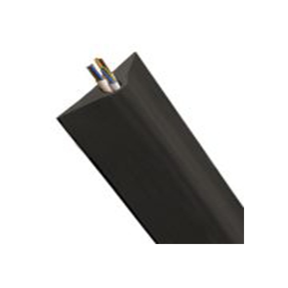 RS PRO,103-3928,RS PRO, 1.5 m长 减速带线槽, 橡胶制, 黑色, Industrial & HiVis系列, 53 mm内径