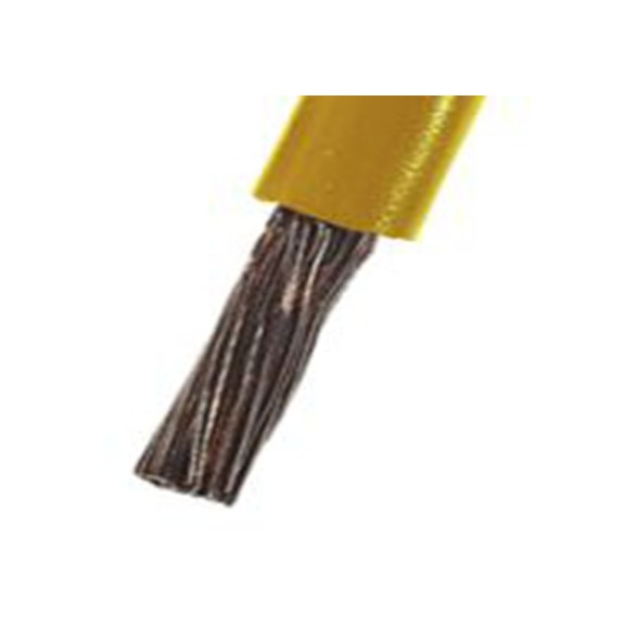 RS PRO,811-1460,黄色 满足三项国际标准 满足三项国际标准 架空电缆, 6 mm², 100 m长 84/0.3 mm, 10 AWG 聚氯乙烯, 1 kV, H07V2-K系列