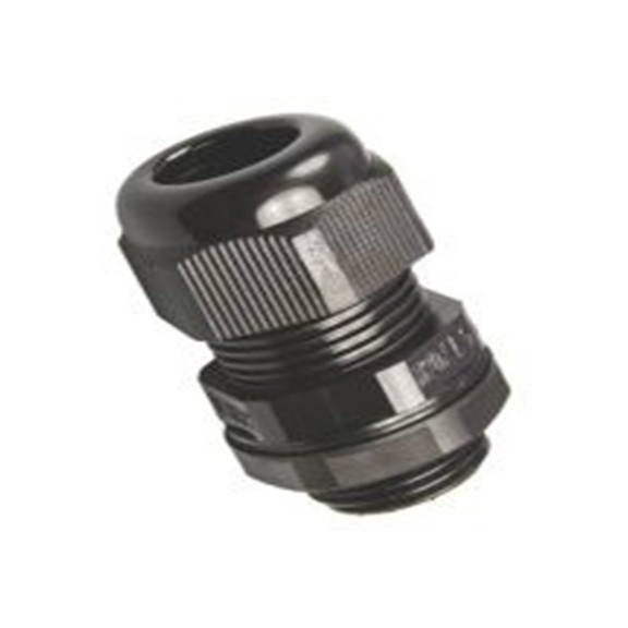 RS PRO,822-9681,尼龙 66 电缆接头, PG16, 10 mm至14 mm线径, IP68, 黑色 包括锁紧螺母