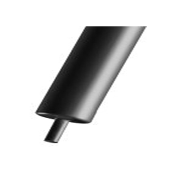RS PRO,137-432,RS PRO 阻燃 聚烯烃 热缩管, 黑色, Φ8 mm, 100cm长, 4:1收缩比, 2 mm收缩径