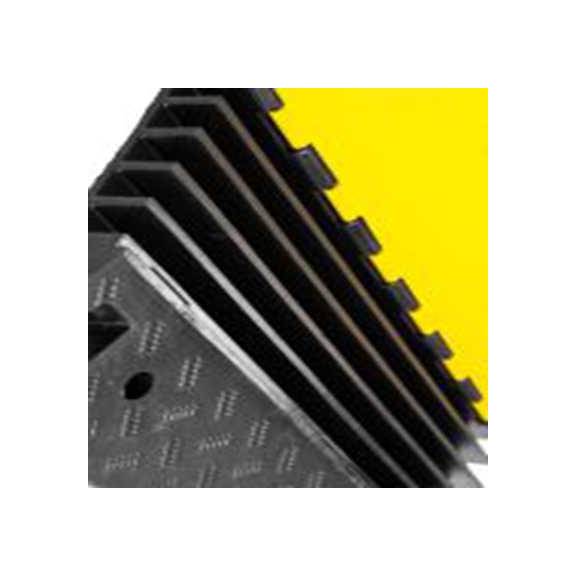 RS PRO,245-800,RS PRO, 900 mm长 电动汽车地面线槽, 橡胶制, 黑色, 黄色, 50 mm内径