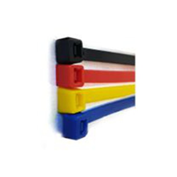 RS PRO,267-990,尼龙 66 电缆扎带, 不易松脱, 阻燃, 黑色, 200 mm长x3.2 mm宽, 55kg拉伸强度