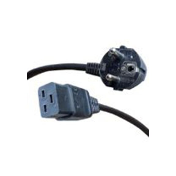 RS PRO,447-016,2 m 电源线, 250V, IEC C19, 直向转CEE 聚氯乙烯, 黑色, 符合2002/95/EC RoHS-Compliant, 2002/96/EC (WEE