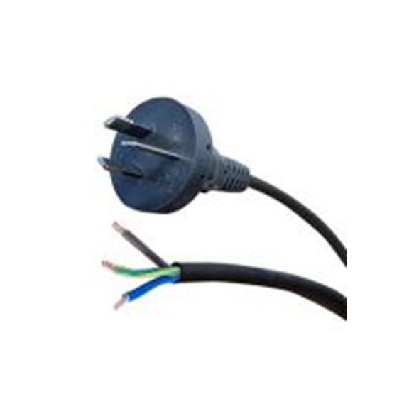 RS PRO,558-930,2.5 m 电源电缆, 25 V, 直向, 无端接转直 聚氯乙烯, 黑色, 符合AS/NZ3112, SAA, Eu- 2003/11/EC (Council 76/76