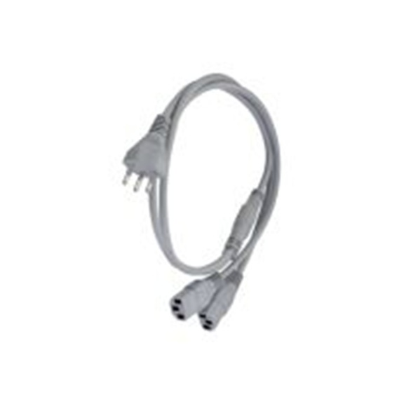 RS PRO,558-954,1 m Y 型接头电源线, 25V, IEC C13, 直角转直 聚氯乙烯, 灰色, 符合ENEC, CE, 12G SEV1011 SEV Y JUNCTION UL 