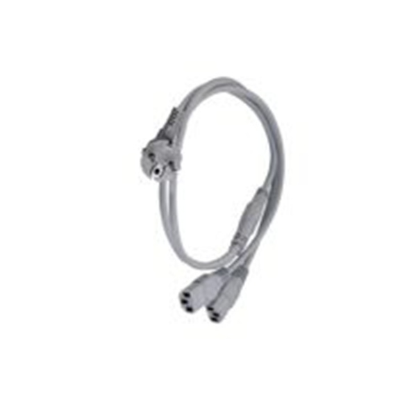 RS PRO,558-955,1 m Y 型接头电源线, 25V, IEC C13, 直角转CEE 7 聚氯乙烯, 灰色, 符合VDE, CEBEC, IMQ, ENEC, UL, Eu 2003/1