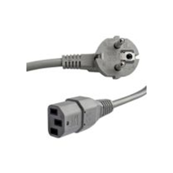 RS PRO,558-957,2.5 m 电源电缆, 250V, IEC C13, 直向转CEE 7/7, 直 聚氯乙烯, 灰色, 符合FI, N, OVE, K, CEBEC, EU 2002/96