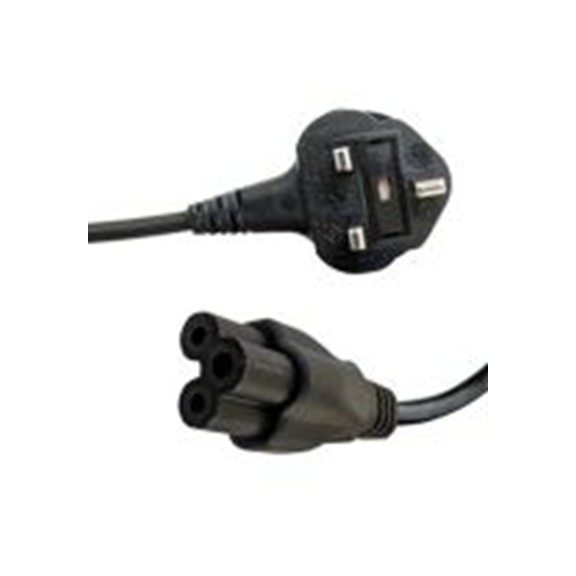 RS PRO,558-977,1.8 m 电源电缆, 25V, IEC C5, 直向转BS1368 聚氯乙烯, 黑色, 符合EU 2002/96/EC (WEEE), Eu 2003/11/EC (C