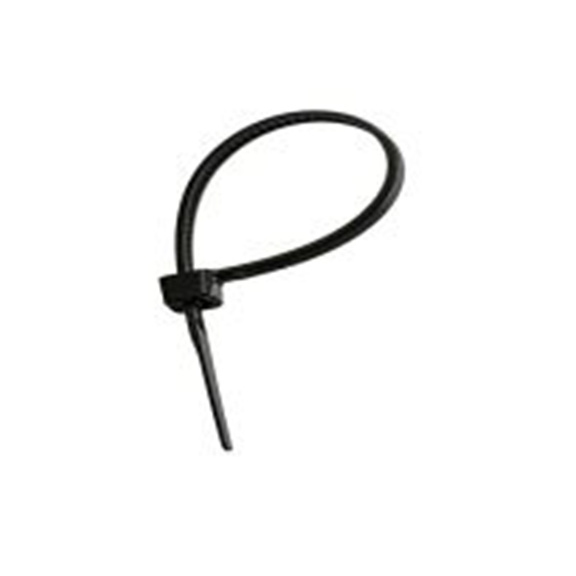 RS PRO,642-841,尼龙 66 电缆扎带, 不易松脱, 自熄灭, 黑色, 140 mm长x3.5 mm宽, 176.5N拉伸强度