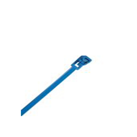 RS PRO,656-082,尼龙 电缆扎带, 易松开, 自熄灭, 蓝色, 250 mm长x4.8 mm宽, 222N拉伸强度, HV系列