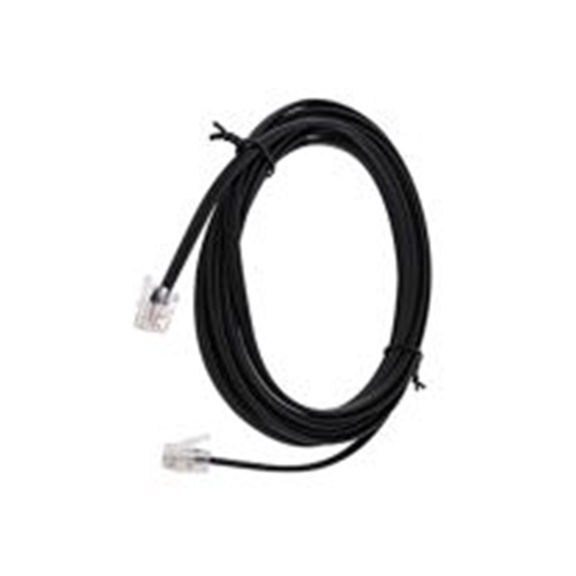 RS PRO,707-864,四芯 电话线 5 m, 黑色护套