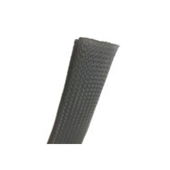 RS PRO,179-7008,可扩展 聚乙烯对苯二酸盐 灰色 电缆套管, 25m长 编织层 9 mm, BSPETFR系列