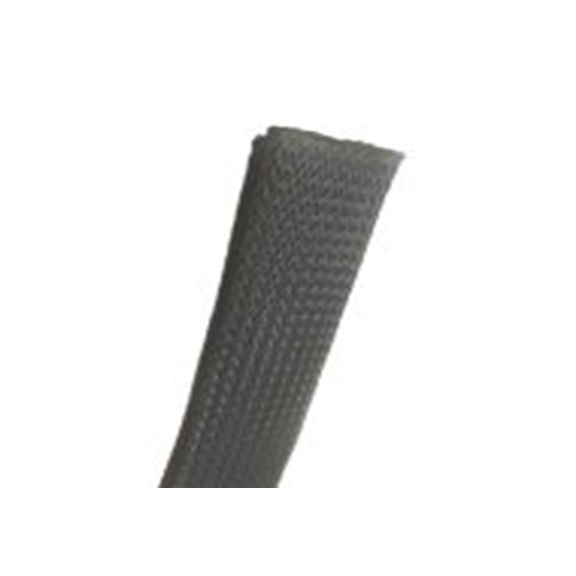 RS PRO,179-7018,可扩展 聚乙烯对苯二酸盐 灰色 电缆套管, 15m长 编织层 21 mm, BSPETFR系列