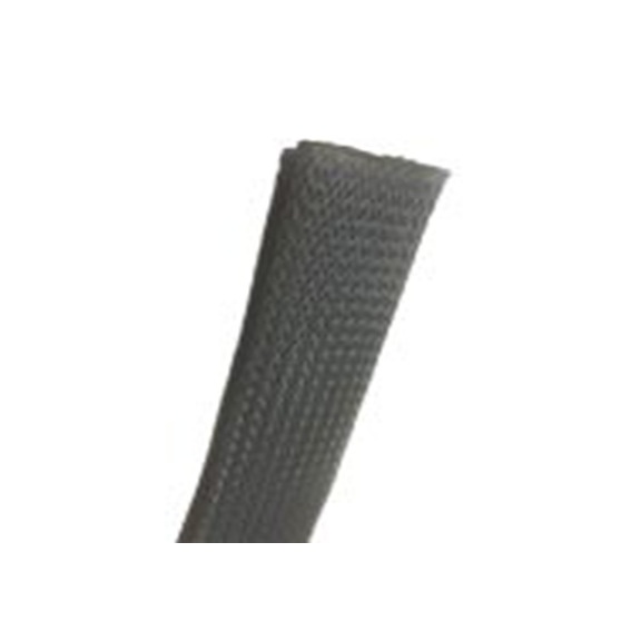 RS PRO,179-7024,可扩展 聚乙烯对苯二酸盐 灰色 电缆套管, 10m长 编织层 47 mm, BSPETFR系列