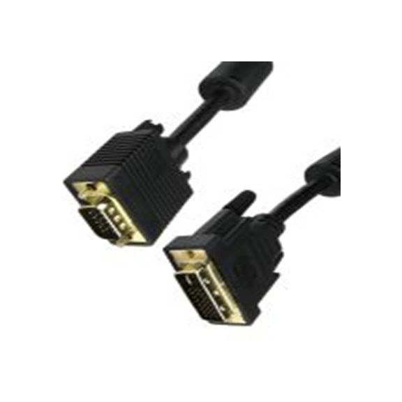 RS PRO,182-8561,RS PRO DVI线, 5 m长, DVI-A 公转SVGA 公, 黑色 聚氯乙烯