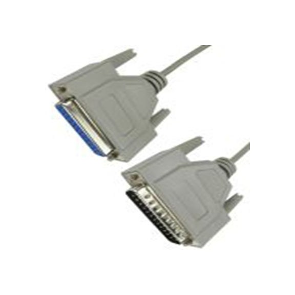 RS PRO,182-8906,RS PRO 串行电缆, D-Sub 25针 公转插入式 DB25 母插, 6 m长, 灰色 聚氯乙烯护套, CE, REACH标准, SL系列