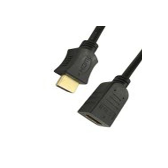 RS PRO,186-3015,HDMI 电缆, 优质高速, HDMI 公转 HDMI 母插, 1 m长, 黑色