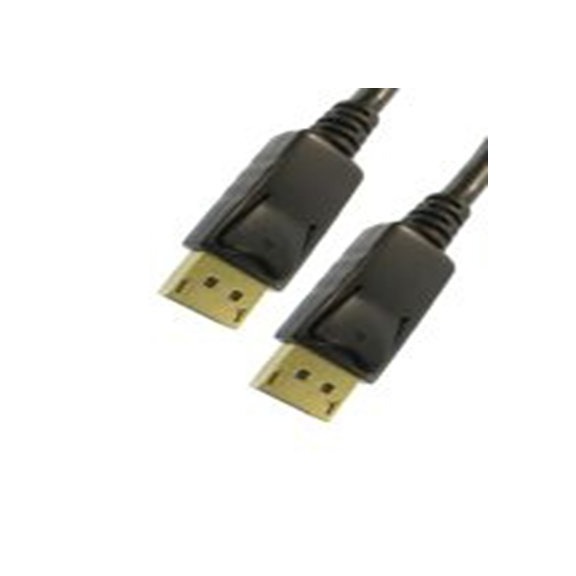 RS PRO,186-3022,RS PRO DP线, 500 mm长, 屏接口 公转屏接口 公, 黑色 聚氯乙烯护套