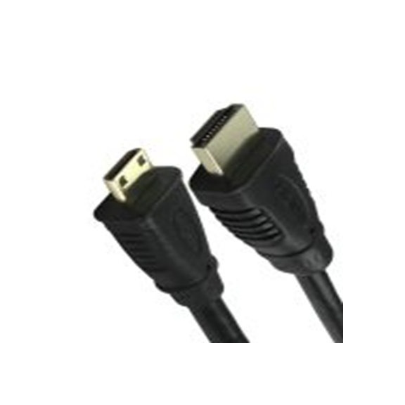 RS PRO,186-3029,HDMI 电缆, 高速, Mini HDMI 公转 HDMI 公, 3 m长, 黑色