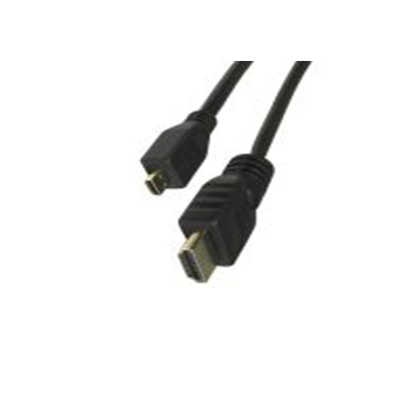 RS PRO,186-3031,HDMI 电缆, 高速, HDMI 公转 Micro HDMI 公, 1 m长, 黑色