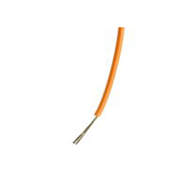 RS PRO,196-4217,橙色 单芯 设备电线 架空电缆, 0.2 mm², 100 m长 7/0.2 mm, 24 AWG 聚氯乙烯, 1000 V ac, 最高85 °C