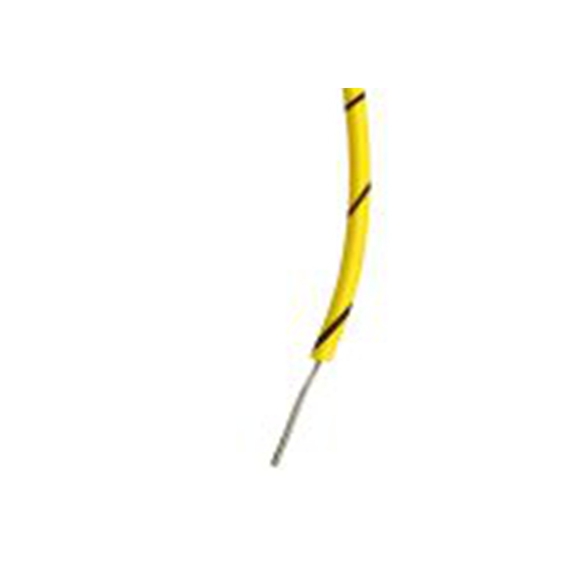 RS PRO,196-4251,黑色, 黄色 单芯 2型 架空电缆, 0.2 mm², 100 m长 7/0.2 mm, 24 AWG 聚氯乙烯, 1000 V ac, 最高85 °C