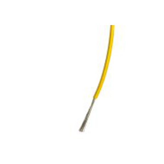 RS PRO,196-4264,黄色 单芯 2型 架空电缆, 0.5 mm², 100 m长 16/0.2 mm, 20 AWG 聚氯乙烯, 1000 V ac, 最高85 °C