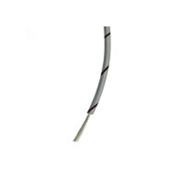RS PRO,196-4280,黑色, 灰色 单芯 设备电线 架空电缆, 0.5 mm², 100 m长 16/0.2 mm, 20 AWG 聚氯乙烯, 1000 V ac, 最高85 °C