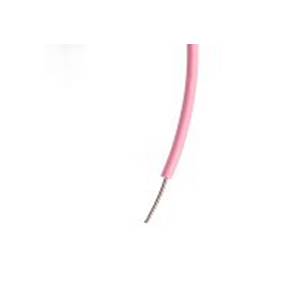 RS PRO,196-4304,粉红色 单芯 单芯 架空电缆, 0.26 mm², 100 m长 1/0.6 mm, 23 AWG 聚氯乙烯, 100 V ac, 最高85 °C