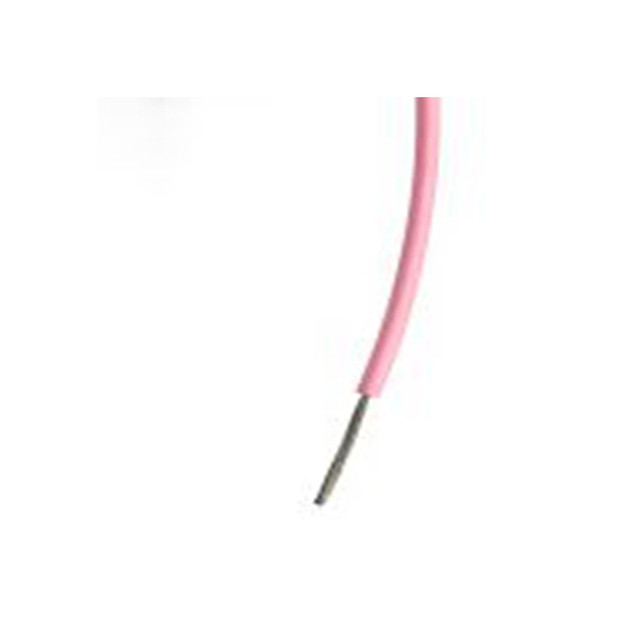 RS PRO,196-4317,粉红色 单芯 设备电线 架空电缆, 0.75 mm², 100 m长 24/0.2 mm, 18 AWG 聚氯乙烯, 1500 V ac, 最高85 °C