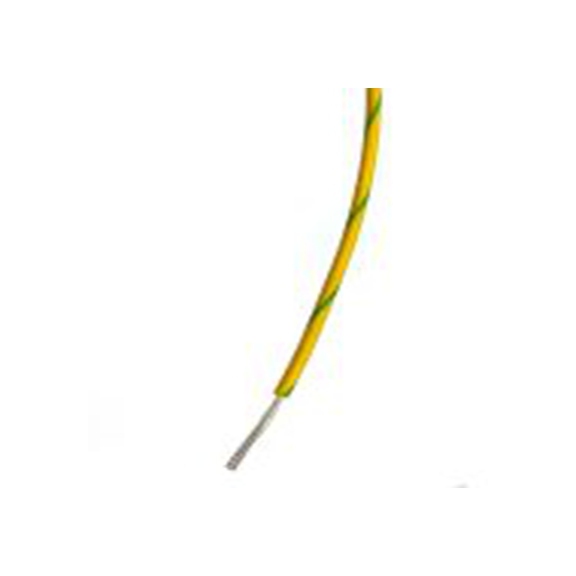 RS PRO,196-4355,绿色, 黄色 单芯 3 类设备电线 架空电缆, 1 mm², 100 m长 32/0.2 mm, 18 AWG 聚氯乙烯, 150 V ac, 最高85 °C