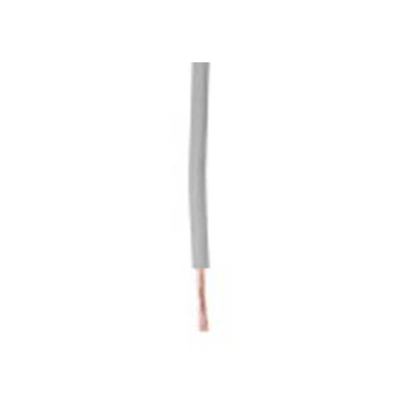 RS PRO,201-0575,灰色 PVC 电线 设备电线 架空电缆, 0.75 mm², 100 m长, 18 AWG 聚氯乙烯, 450/750 V, 最高70 °C, H05V-K系列