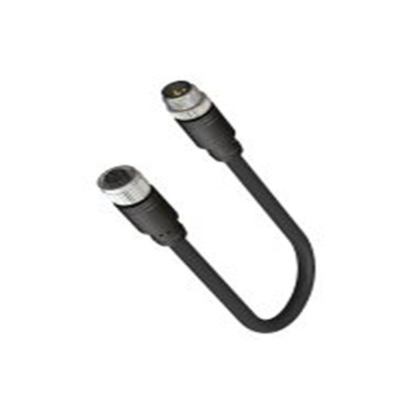 RS PRO,206-4939,RS PRO 传感器执行器电缆, 2 m长 5, 直向 母插 5转直 公, 聚氯乙烯 黑色护套, IP40, CDF系列