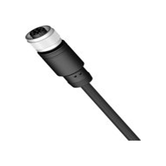 RS PRO,206-7628,RS PRO 传感器执行器电缆, 2 m长 8, 直向 母插转直, 无端接 母插, PU 黑色护套, IP40, CBF系列