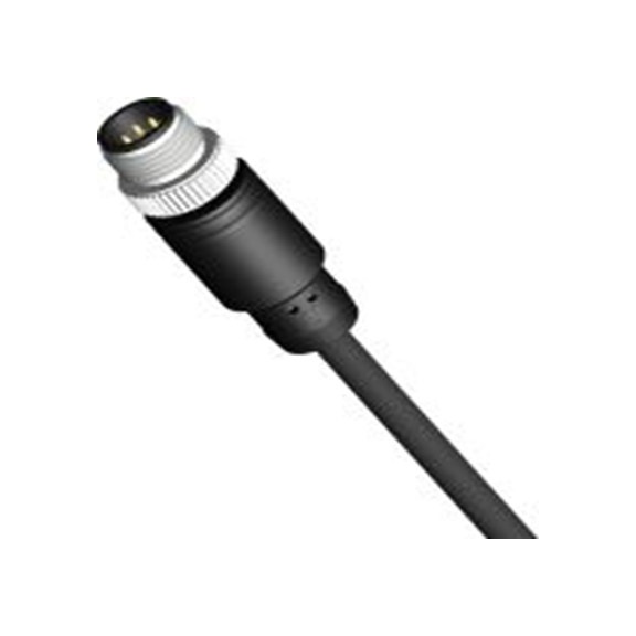 RS PRO,206-7639,RS PRO 传感器执行器电缆, 2 m长 8, 直向 公转直, 无端接 公, PU 黑色护套, IP40, CBM系列