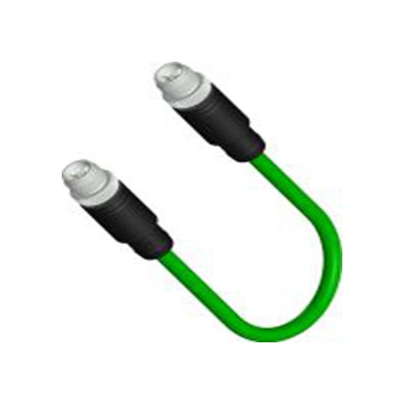 RS PRO,206-7663,RS PRO 传感器执行器电缆, 5 m长 8, 直向 公 8转直 公, 聚氯乙烯 绿色护套, IP40, CDM系列