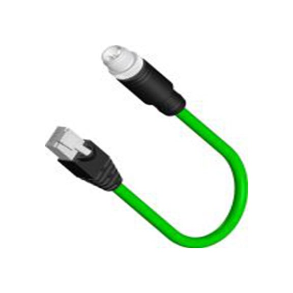 RS PRO,206-7667,1 m Cat6a 以太网电缆, 屏蔽, 绿色 聚氯乙烯护套, CDM系列