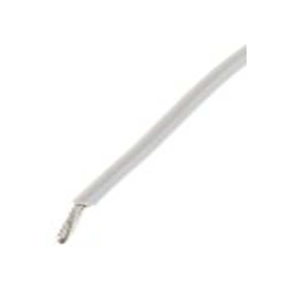 RS PRO,207-5302,白色 单芯 架空电缆, 0.52 mm², 100 m长 10/0.25 mm, 20 AWG 聚氯乙烯, 300 V, 最高105 °C, RS PRO系列