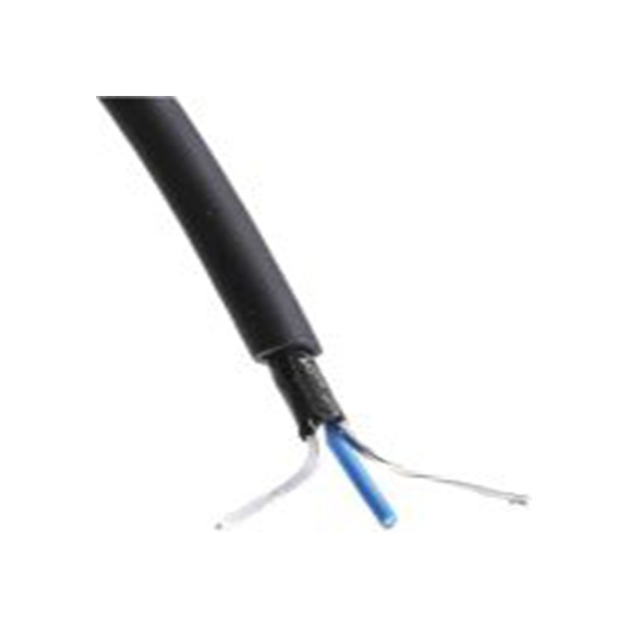 RS PRO,207-5319,2芯 未屏蔽 音频线, 0.22 mm²线规, 3.7 mm外径, 自熄灭 100 m, 黑色 多芯护套