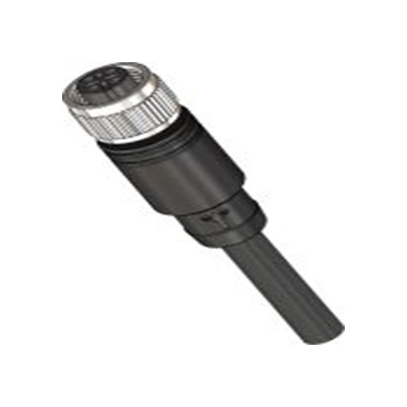 RS PRO,208-0540,RS PRO 传感器执行器电缆, 2 m长 4, 直向 母插转自由端 无端接, 聚氯乙烯 黑色护套, IP40, CBF系列