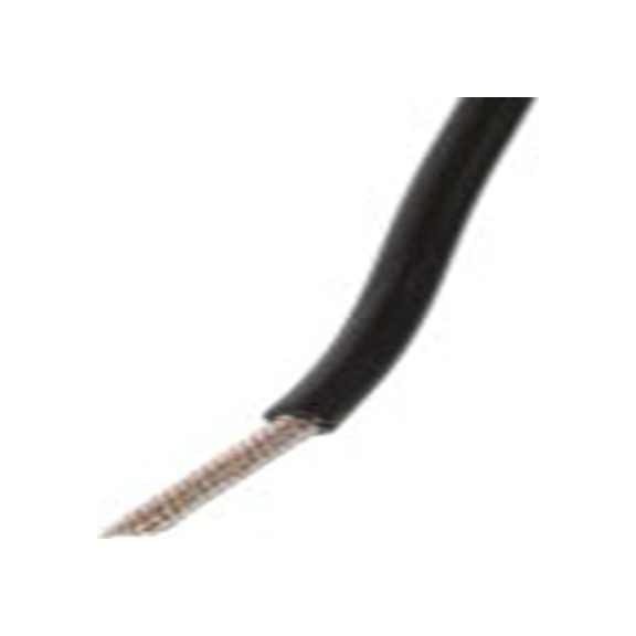 RS PRO,208-1099,黑色 单芯 架空电缆, 1.32 mm², 30.5 m长 26, 16 AWG 聚氯乙烯, 300 V, 最高105 °C, 1569系列