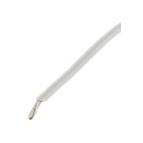 RS PRO,208-1105,白色 单芯 架空电缆, 1.32 mm², 305 m长 26, 16 AWG 聚氯乙烯, 300 V, 最高105 °C, 1569系列