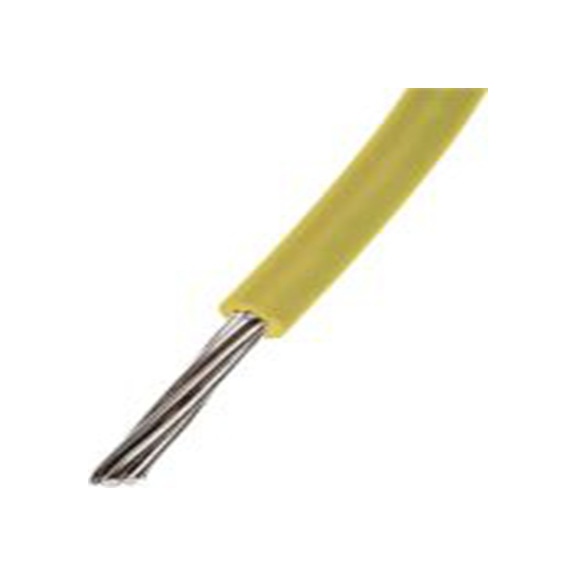 RS PRO,208-1125,黄色 单芯 架空电缆, 0.22 mm², 305 m长 7, 24 AWG 聚氯乙烯, 300 V, 最高105 °C, 1569系列