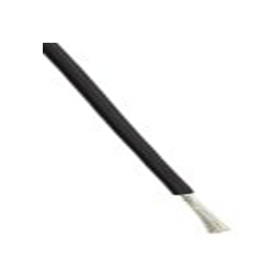 RS PRO,210-1263,黑色 测试引线 测试引线 架空电缆, 0.25 mm², 25 m长 1 硅橡胶, 500 V (Volts), 最高200 °C